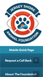 Mobile Screenshot of jerseyshoreanimalfoundation.org